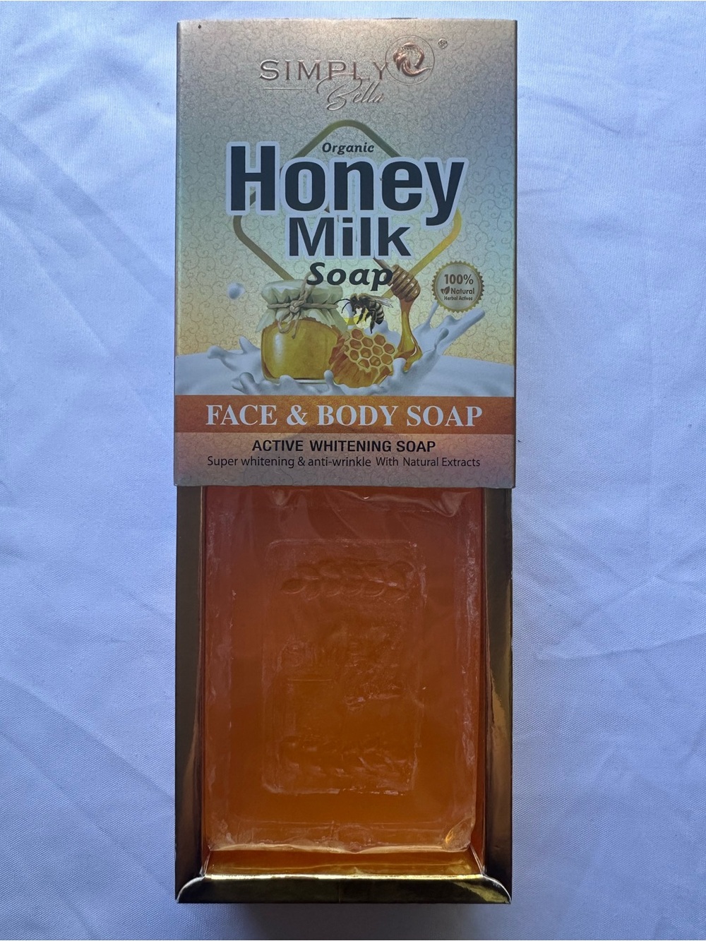 Simply Bella Organic Honey Milk Face & Body Soap Cleanser Bar 100g NIB - Picture 5 of 5